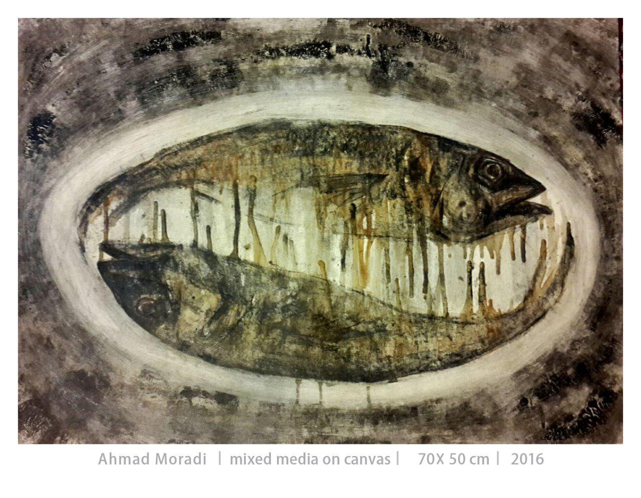 Ahmad Moradi - Mixed media on Canvas - 70x50cm - 2016